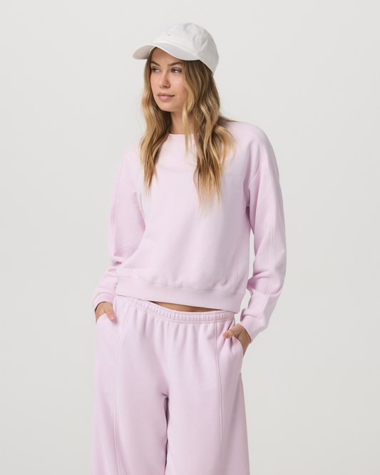 Sedona Seams Crew Women's Lilac Breeze Sweatshirt | Vuori outlet - US 5054