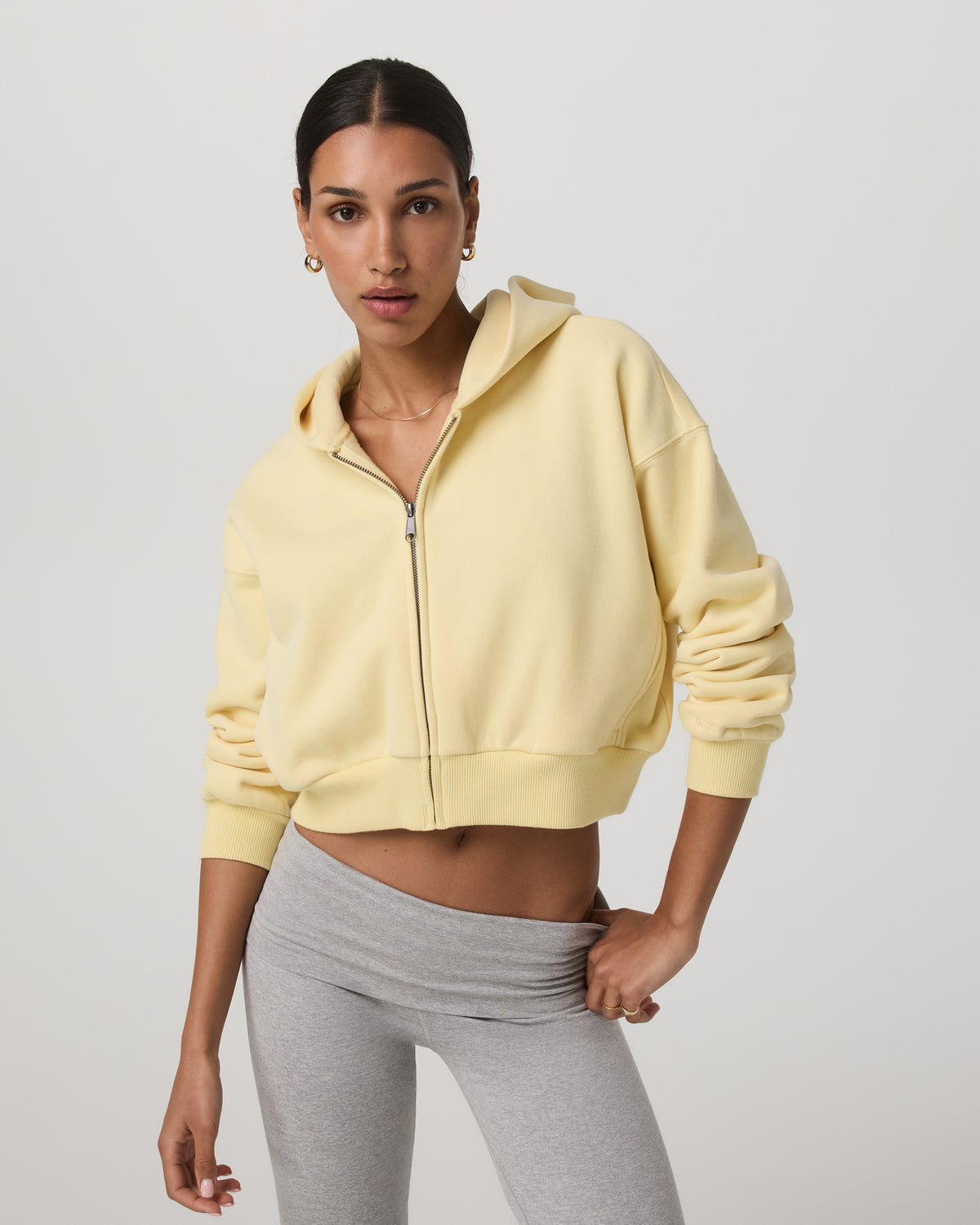 Restore Mini Full Zip Hoodie Lemon Snap Oversized Hoodie | Vuori shop - US 1871