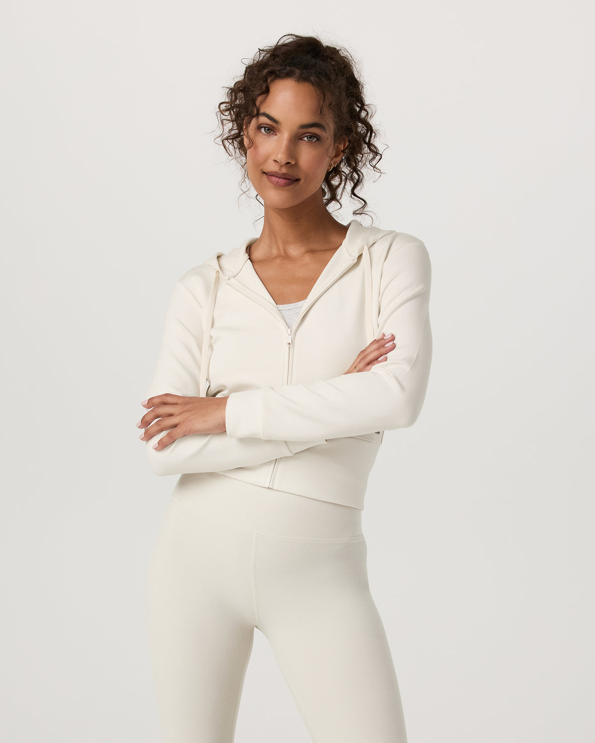 Compose Full Zip Hoodie Women's Marshmallow Jacket | Vuori shop - US 8263