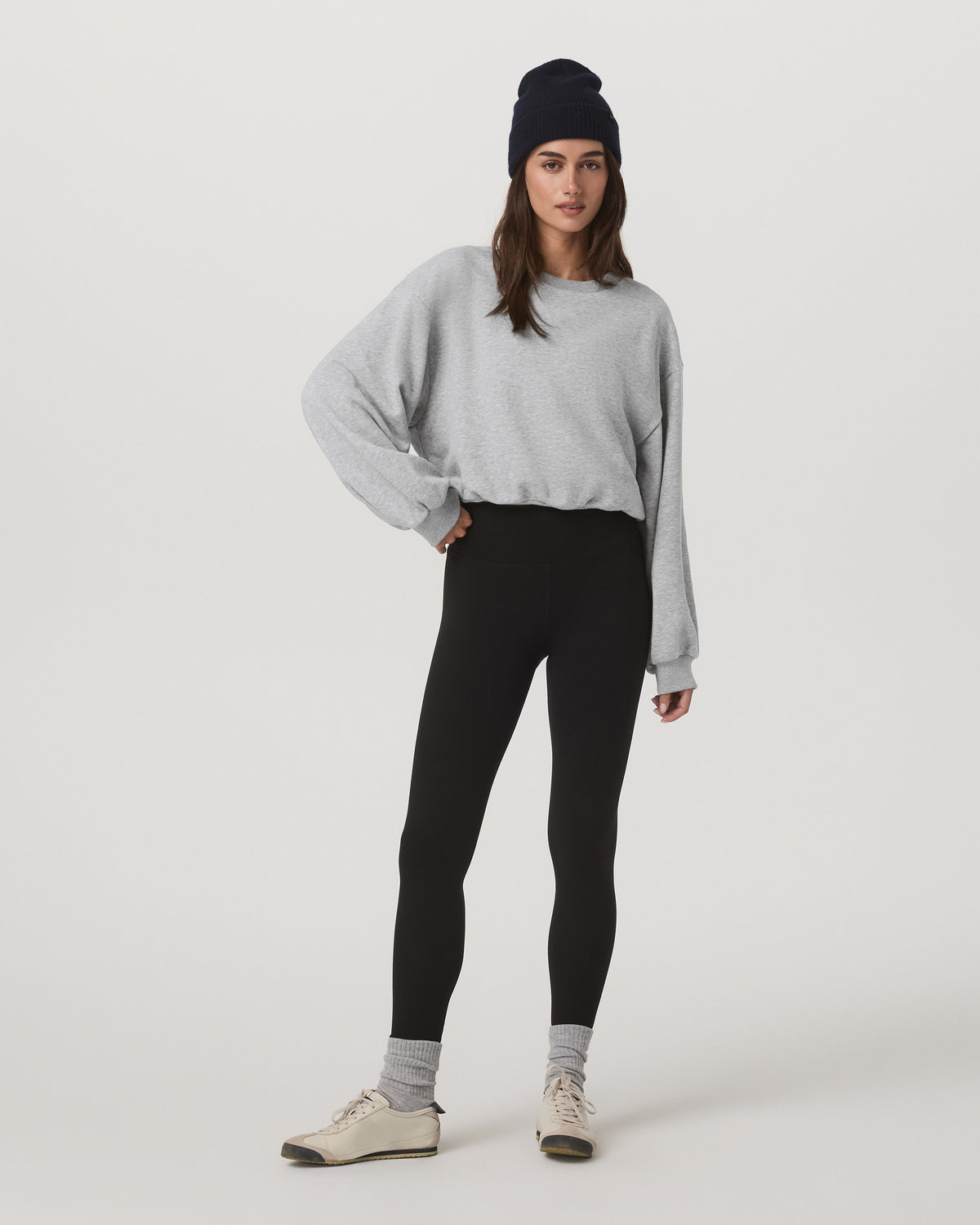 Sedona Bubble Crew Women's Light Heather Grey Crewneck | Vuori sale - US 6968