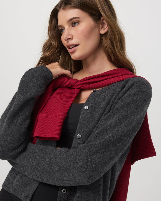 Émilie Cashmere Cardi Women's Charcoal Heather | Vuori sale - US 7813