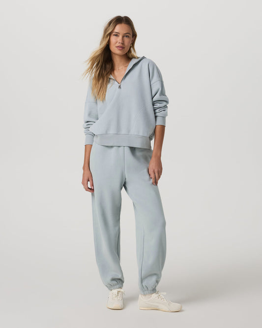 Restore Relaxed Half Zip Hoodie Blue Haze Jacket | Vuori onsale - US 9552