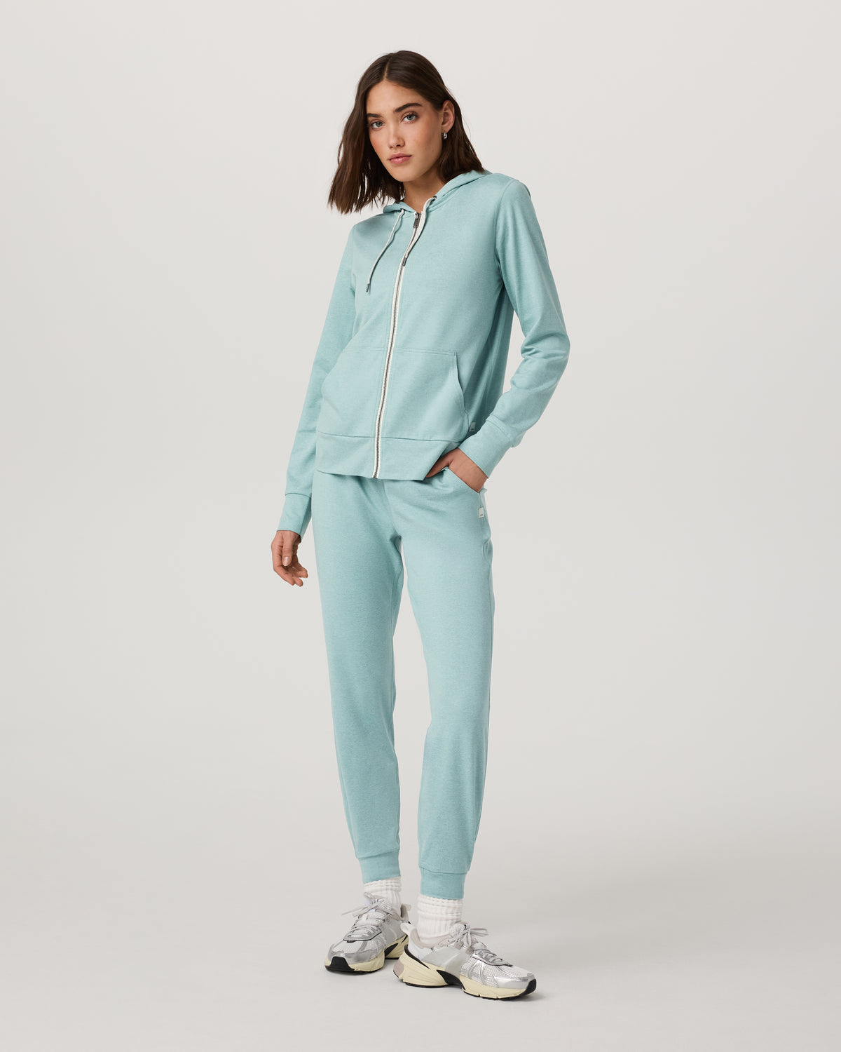 Halo Performance Hoodie 2.0 Sea Spray Heather | Vuori shop - US 2847