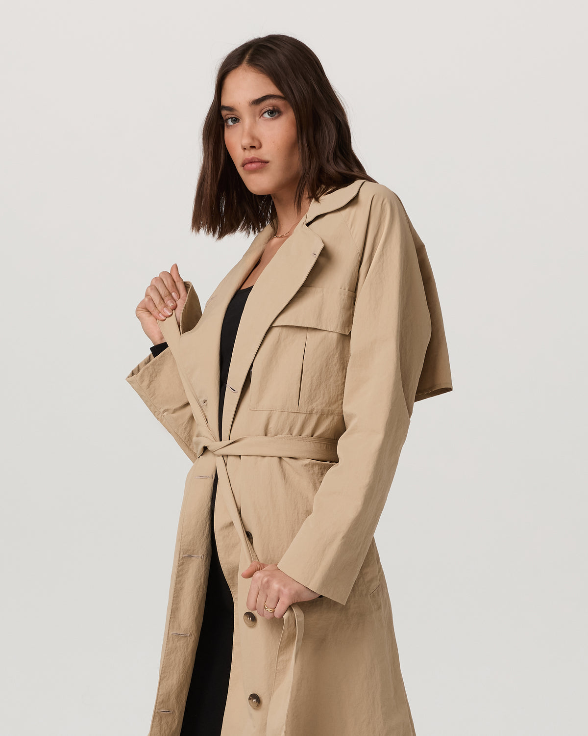 Rhodes Trench Coat Classic Women's Khaki Trench | Vuori onsale - US 6726
