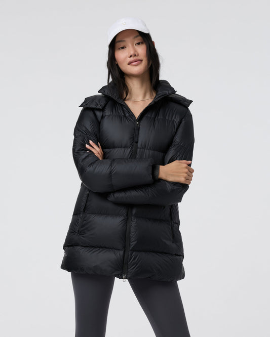 Vail Long Down Jacket Women's Black Jacket | Vuori sale - US 1577
