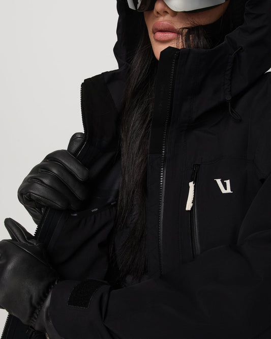 Women's Taika Snow Shell Black Ski/Board Jacket | Vuori discount - US 4539