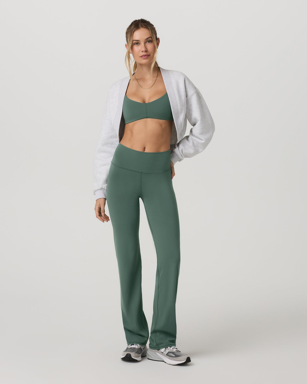 Vuori AllTheFeels™ Straight Leg Women's Agate Green Leggings | Vuori shop - US 6362