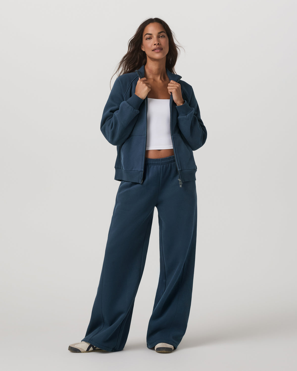 Restore Ultra Wideleg Sweatpant Women's Ocean Blue Pants | Vuori sale - US 9979