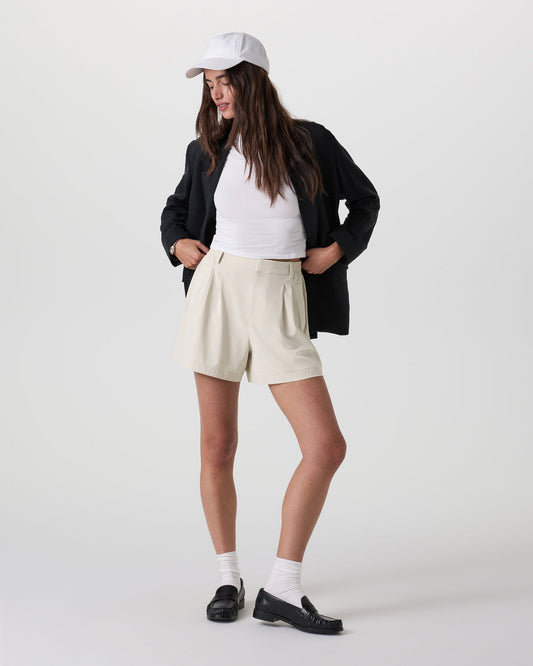 Villa Trouser Shorts Women's Mushroom Pleated Shorts | Vuori shop - US 8280