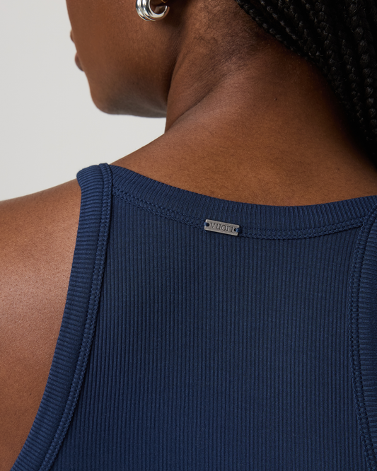 Cove Layering Tank Women's Blue Coast Rib Knit Tank Top | Vuori for sale - US 3272
