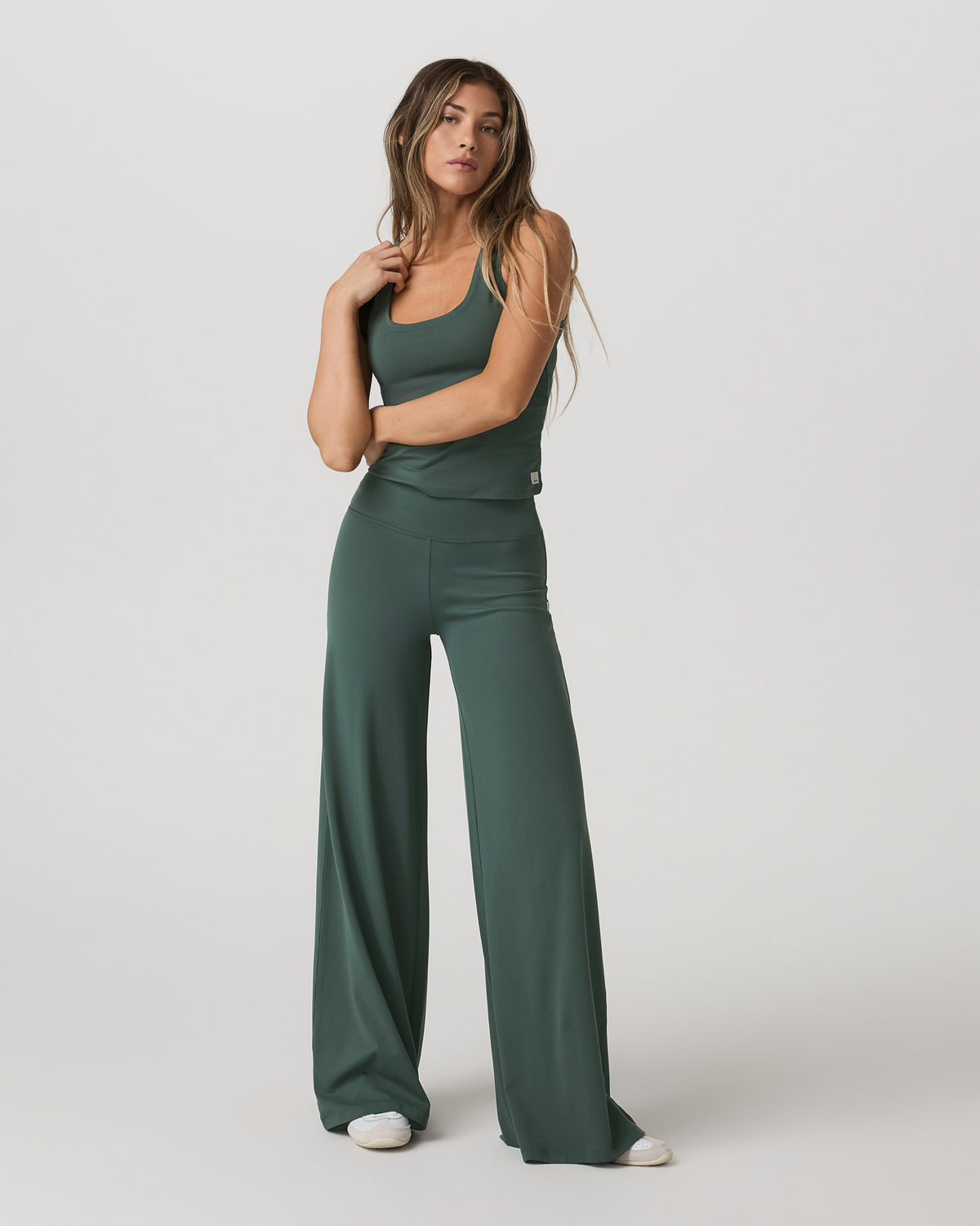 Halo Essential Scoop Tank Women's Agate Green Tank Top | Vuori sale - US 2453