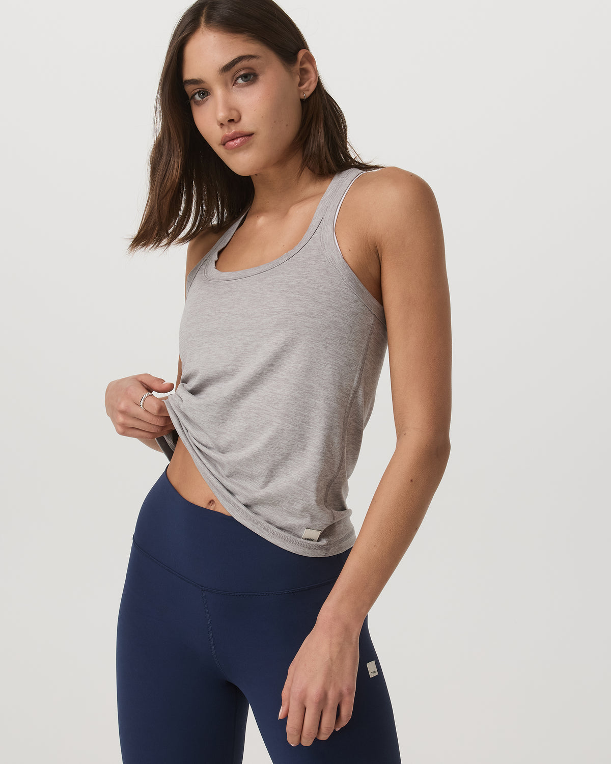 Lux Racerback Tank Women's Light Heather Grey Top | Vuori discount - US 3854