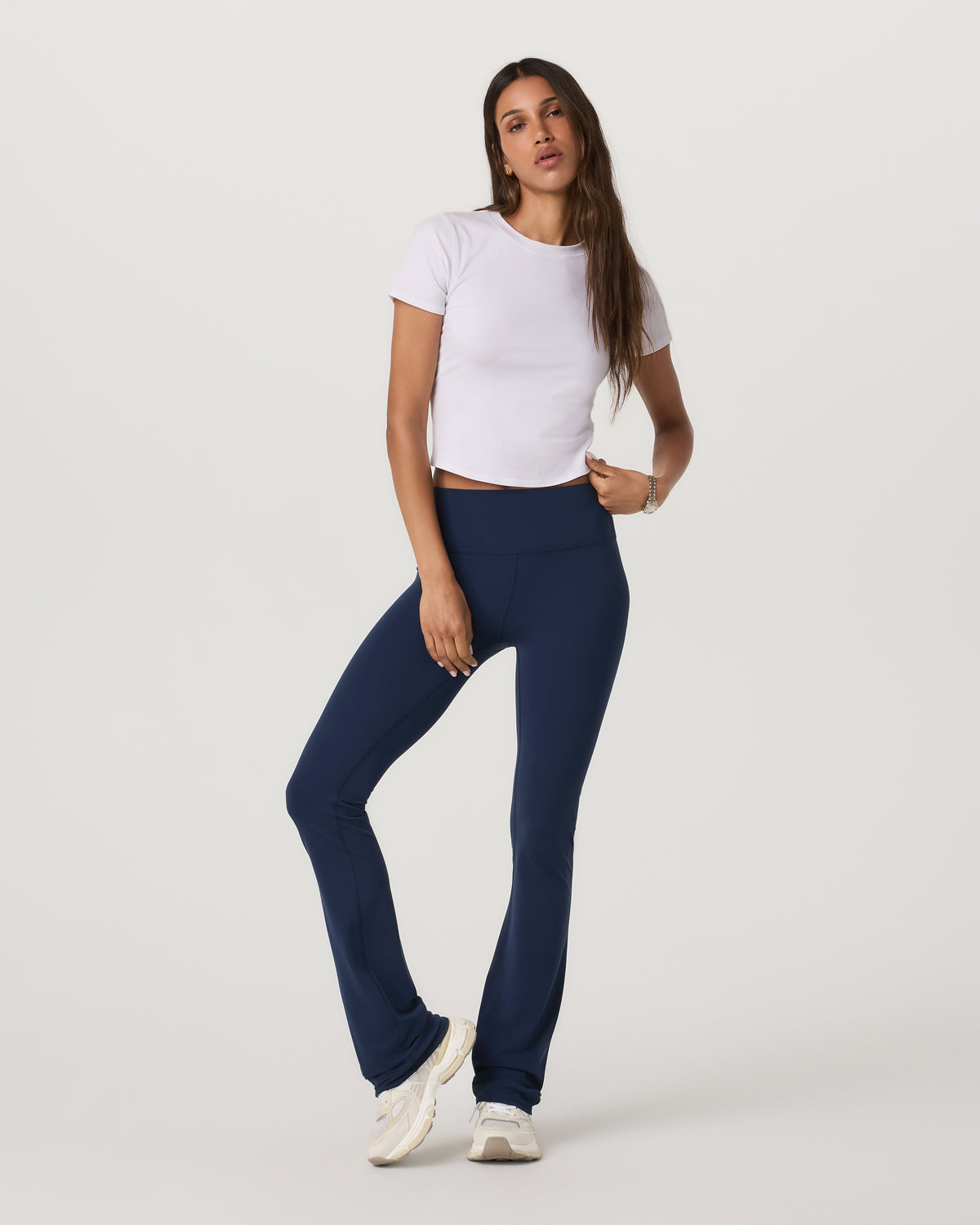 Pose Fitted Tee White Rib Knit Tee Clothing | Vuori sale - US 6402