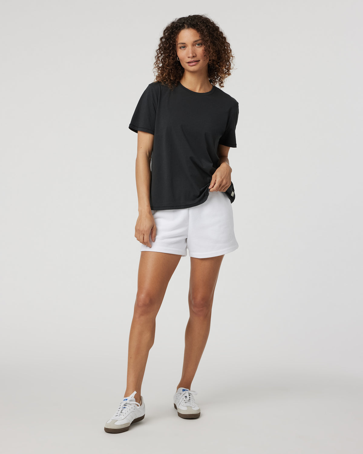 Feather Tee Women's Washed Black Tee | Vuori sale - US 8949