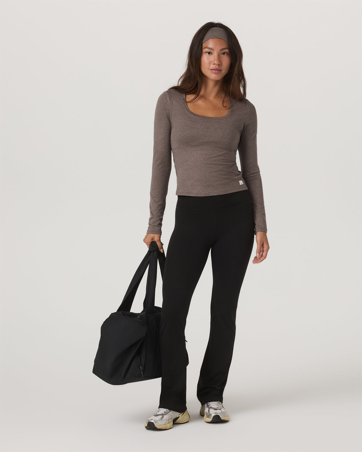Women's Long Sleeve Halo Essential Scoop Chia Heather | Vuori onsale - US 5422