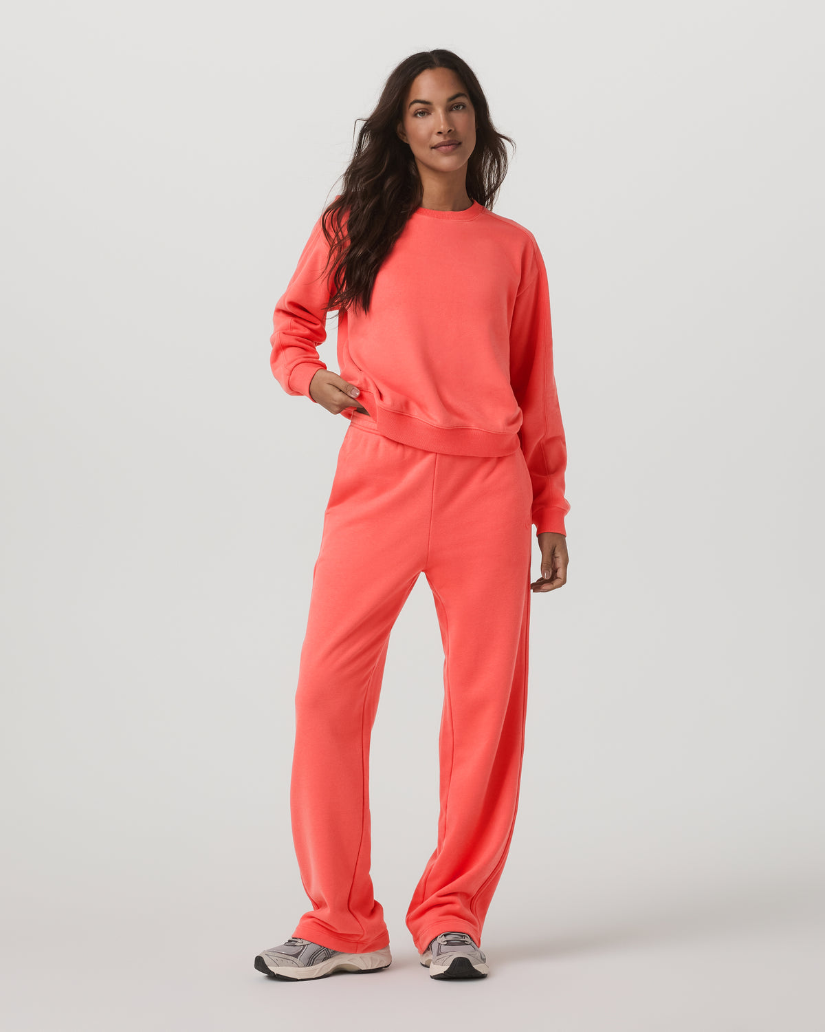 Sedona Straight Leg Sweatpant Women's Bright Coral Pant | Vuori for sale - US 2634
