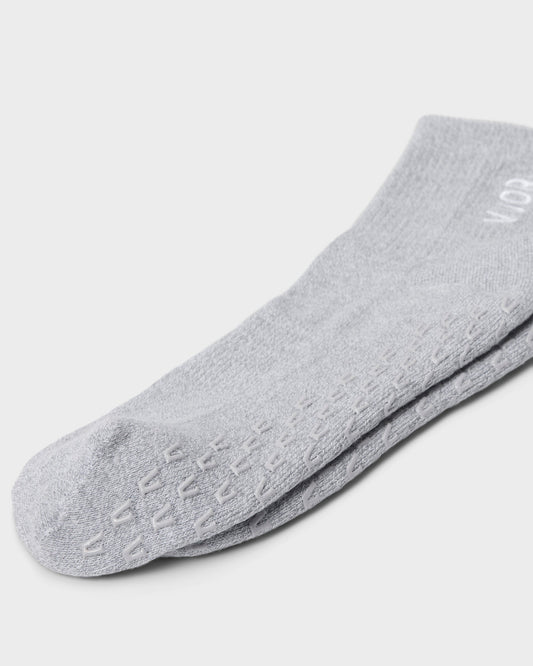 Half Crew Gripper Sock Light Heather Grey Grip | Vuori shop - US 8745