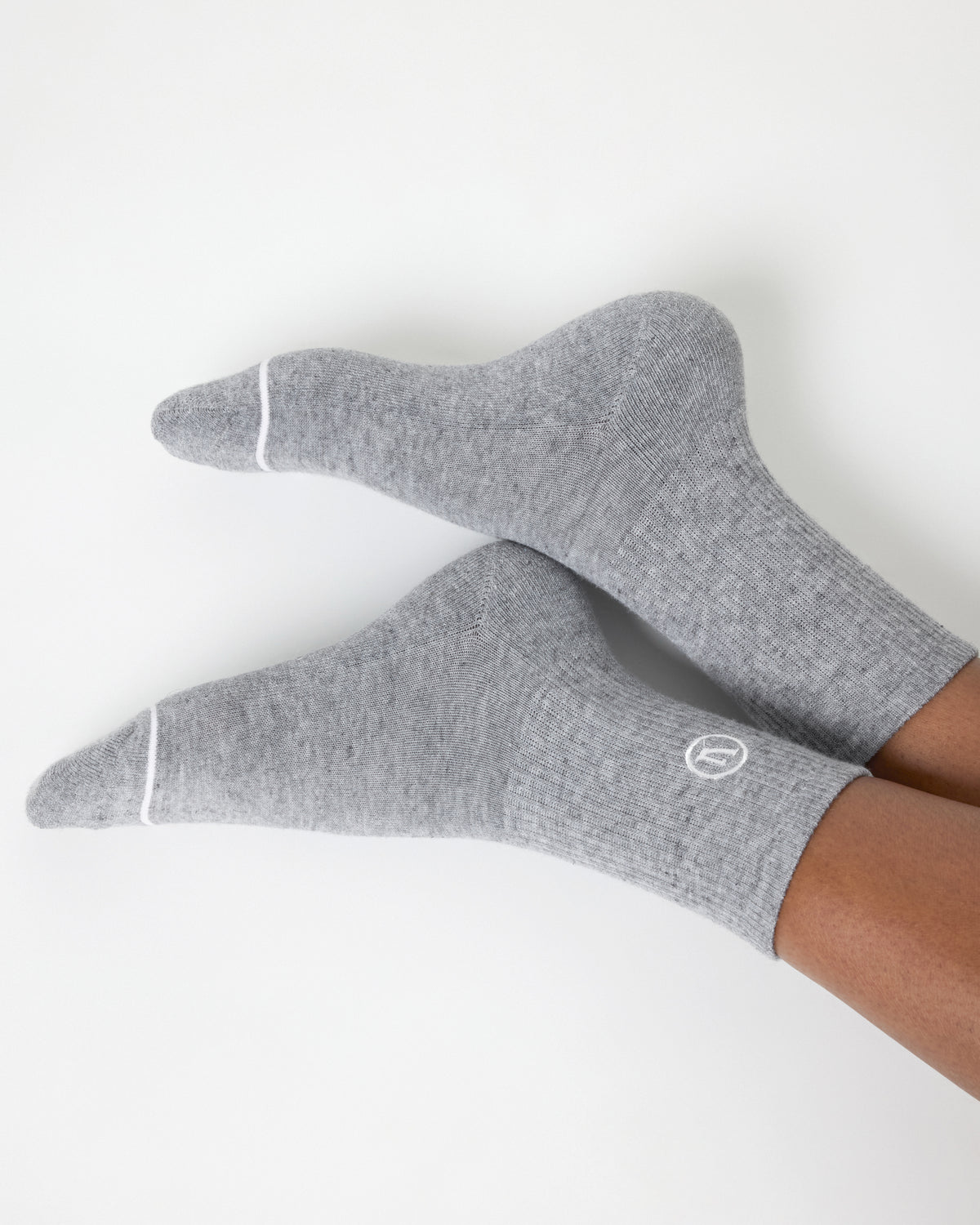 Half Crew Sock 2.0 Light Heather Grey Performance Socks | Vuori for sale - US 9019