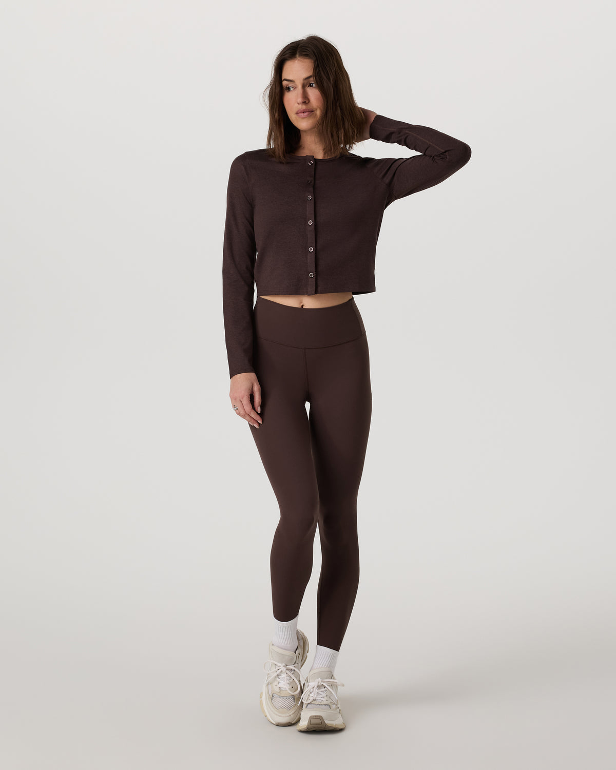 Halo Cardigan 2.0 Java Heather | Vuori online - US 1169