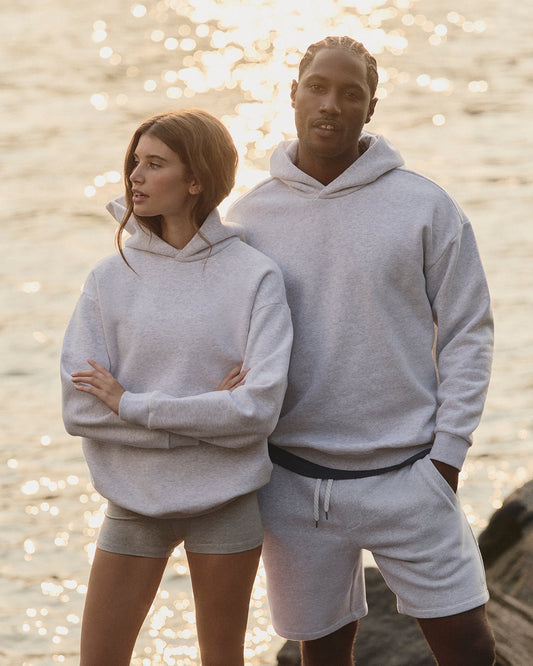 Restore Oversized Hoodie Pale Grey Heather | Vuori shop - US 3236