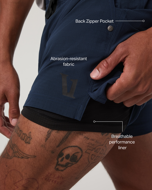 HardKore Short Lined 5" Men's Ink Performance Shorts | Vuori online - US 1659