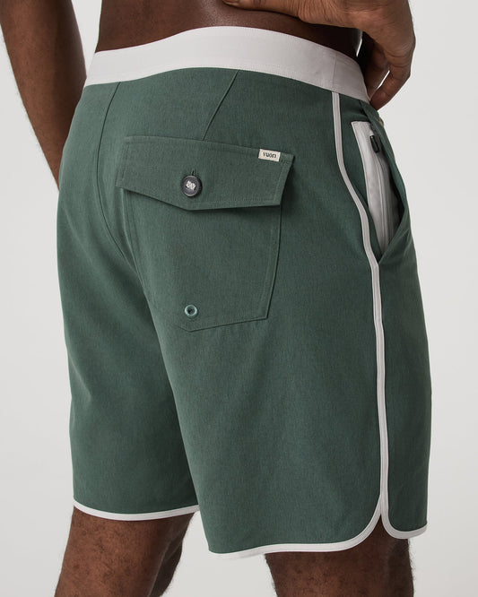 Men's Cruise Boardshort 7" Agate Green Linen Texture | Vuori discount - US 8522