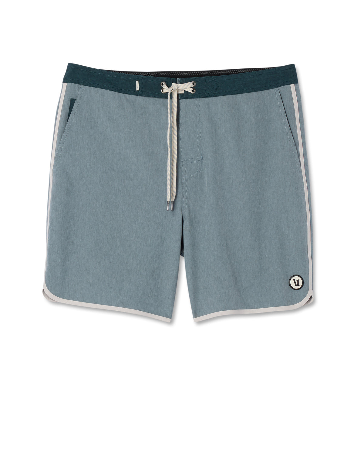 Cruise Boardshort Dusty Blue Linen Texture | Vuori for sale - US 1638