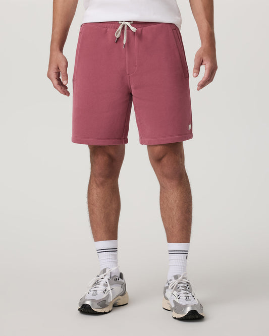 Seaside Short 8" Relaxed Men's Berry Lounge Shorts | Vuori onsale - US 8692