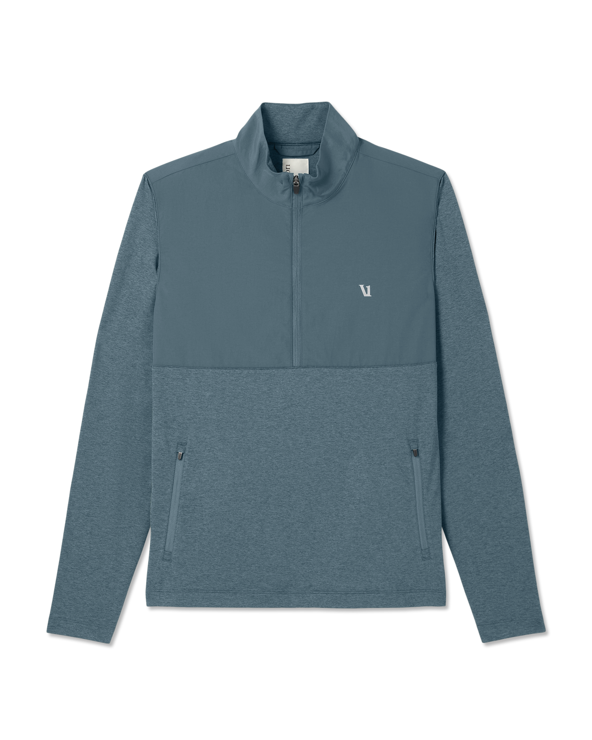 Sunday Element Half Zip Men's Blue Sea Heather Layer | Vuori for sale - US 6398