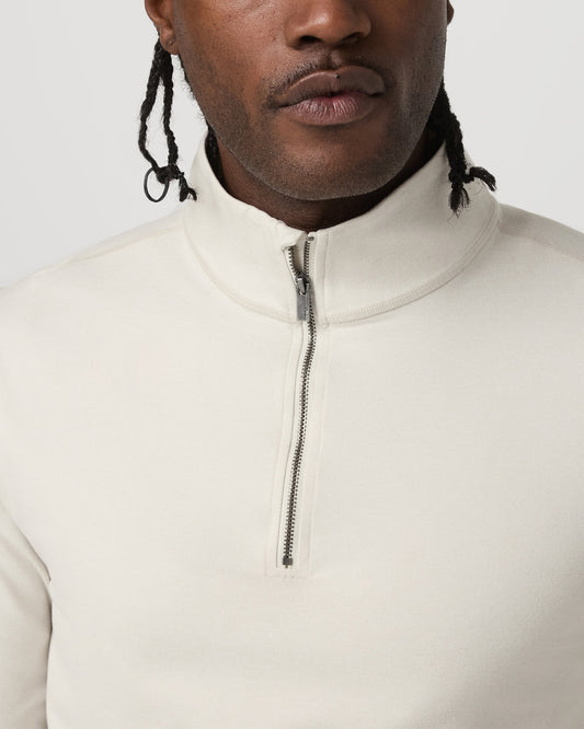 Coronado Half Zip Men's Ivory Heather Pullover | Vuori sale - US 5209