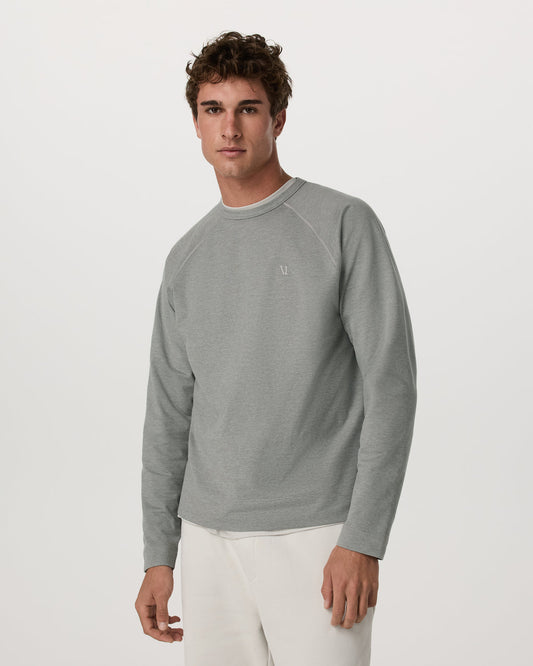 Coronado Crew - Relaxed Fit Driftwood Heather Crewneck | Vuori discount - US 1209