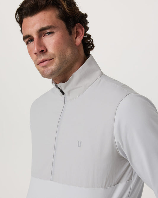 Sunday Element 1/2 Zip Men's Frost Grey Pullover | Vuori shop - US 5001