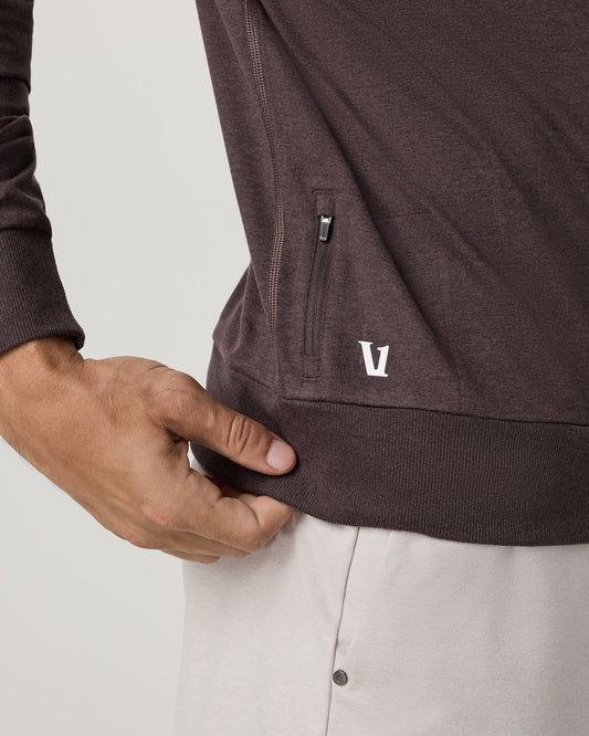 Ponto Performance Crew Men's Sangria Heather Crew Neck | Vuori outlet - US 4569