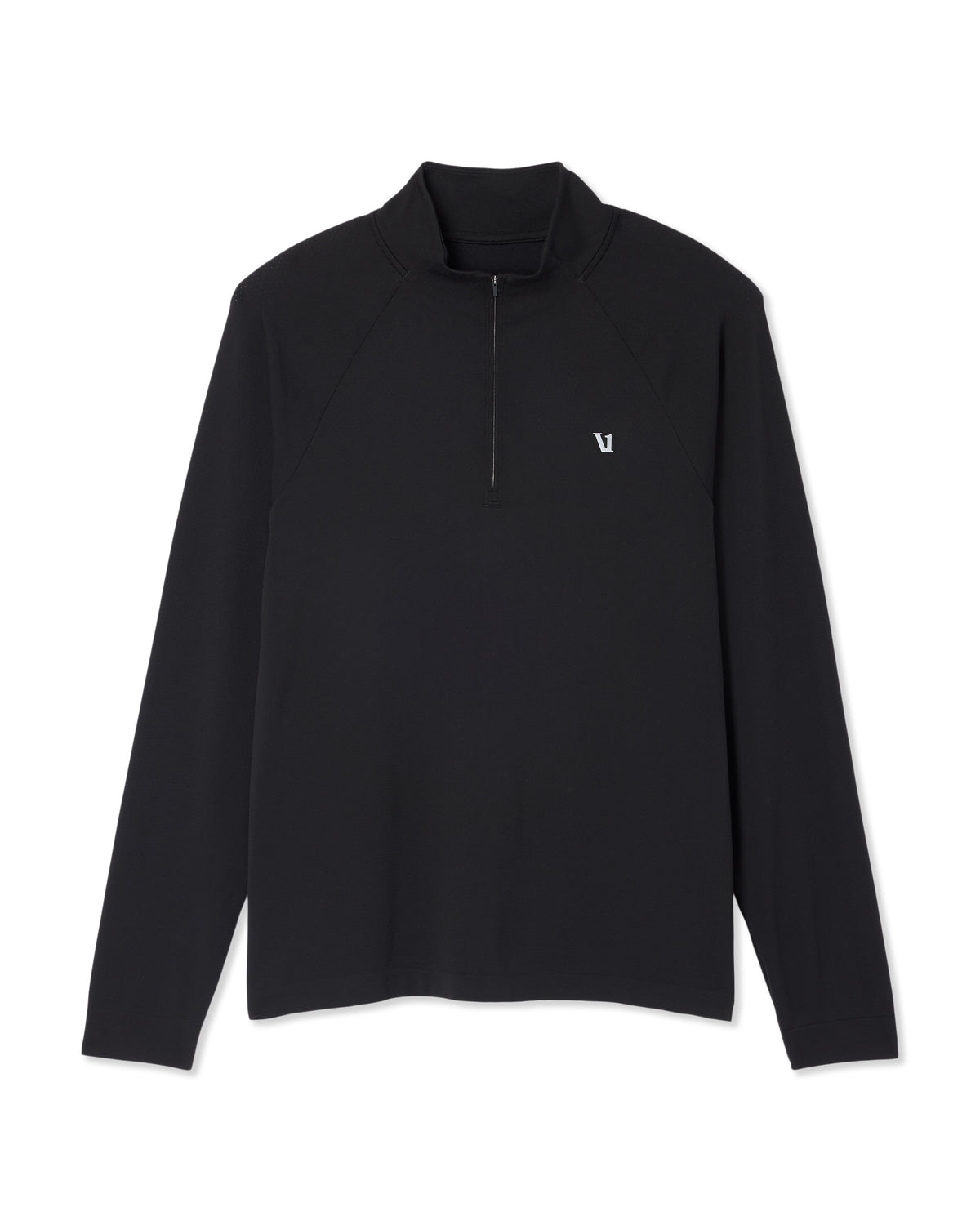 Clearview Seamless Quarter Zip Men's Black Long Sleeve | Vuori outlet - US 5371