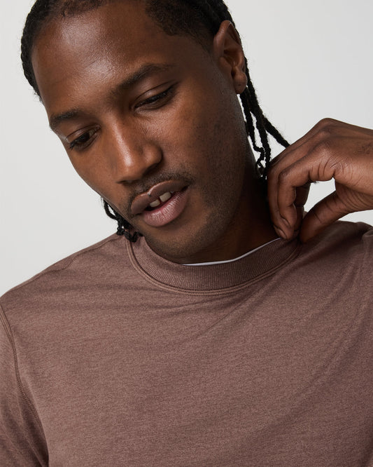 Ponto Performance Crew Men's Sable Heather Crew Neck | Vuori online - US 1950