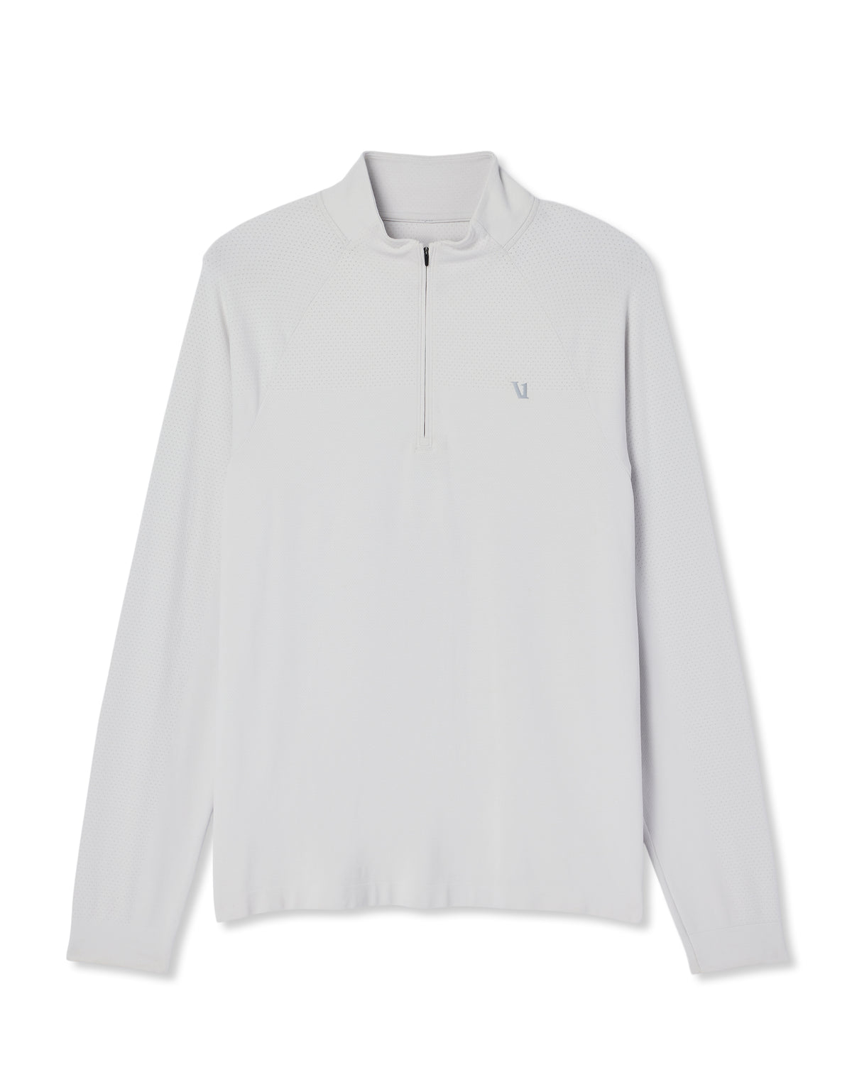 Clearview Seamless Quarter Zip Frost Grey Long Sleeve | Vuori discount - US 5691