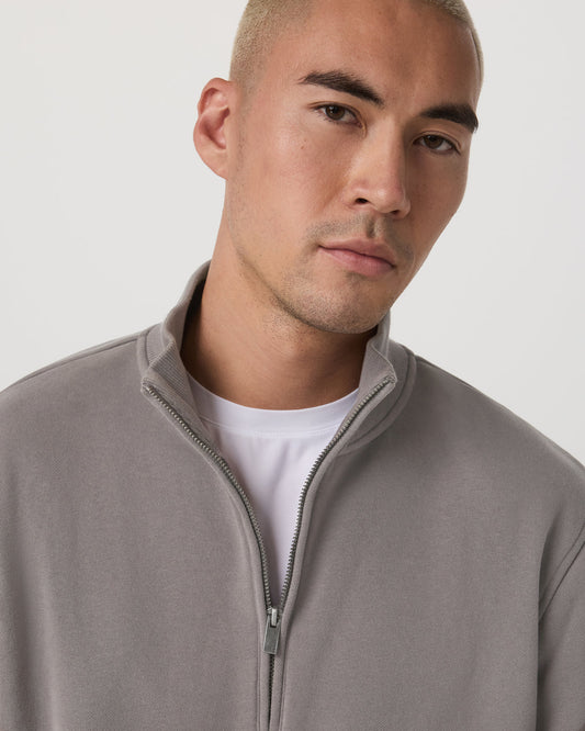 Seaside 1/2 Zip Classic Men's Cavern Grey Pullover | Vuori discount - US 9657