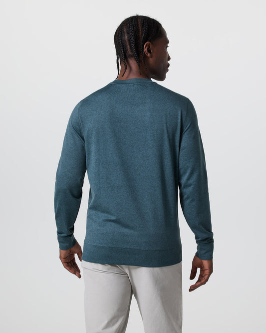 Ponto Performance Crew Deep Sea Heather Pullover | Vuori shop - US 3502