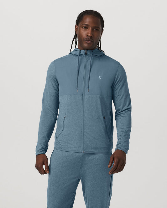 Sunday Element Jacket Men's Smoke Blue Heather Jacket | Vuori onsale - US 9683