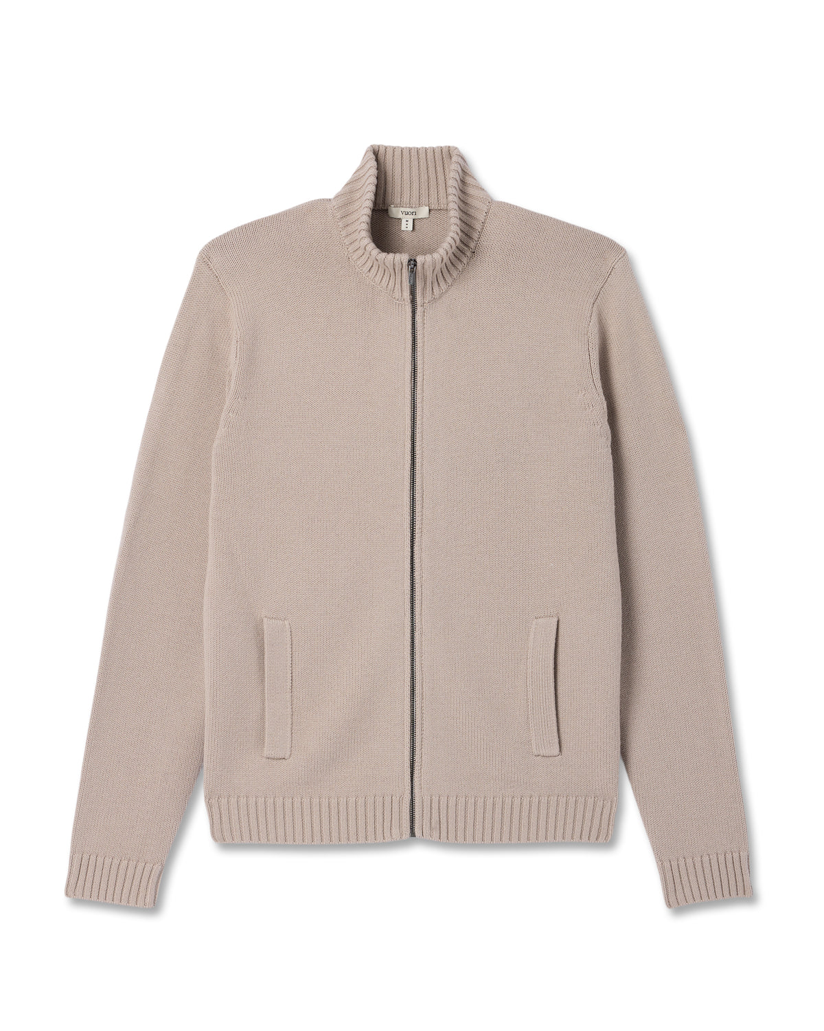 Denver Full Zip Sweater Men's Willow Grey Zip Sweater | Vuori onsale - US 2793