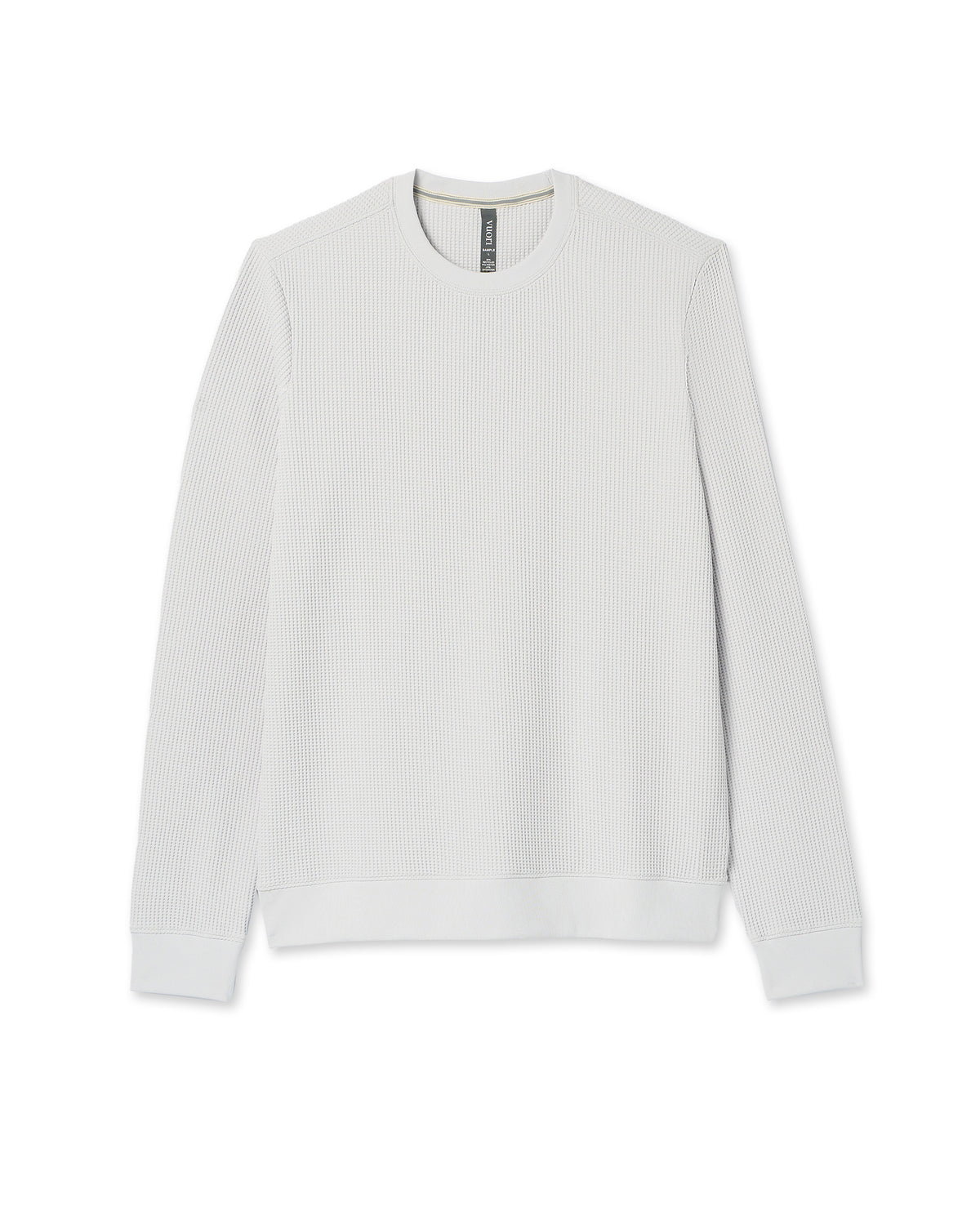 Jamestown Crew Men's Frost Grey Waffle Crewneck | Vuori sale - US 8462
