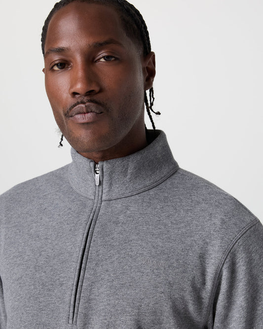 Cypress 1/4 Zip 2.0 Heather Grey | Vuori for sale - US 4838