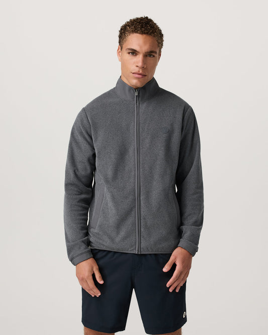 Aspen FZ Jacket Men's Heather Grey Full-Zip Jacket | Vuori onsale - US 3069