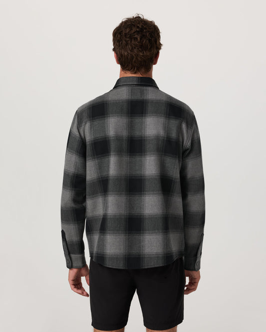 Range Shirt Jacket 2.0 Men's Dark Pewter Plaid Jacket | Vuori online - US 7947