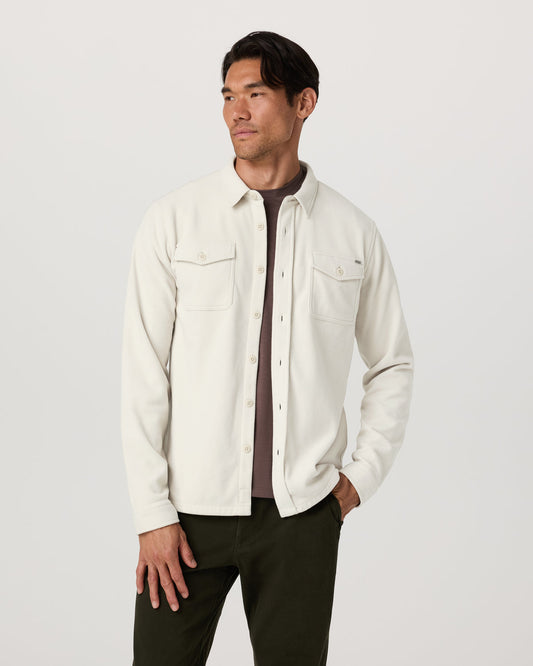 Aspen Shirt Jacket Men's Mushroom Fleece Shirt Jacket | Vuori sale - US 6733