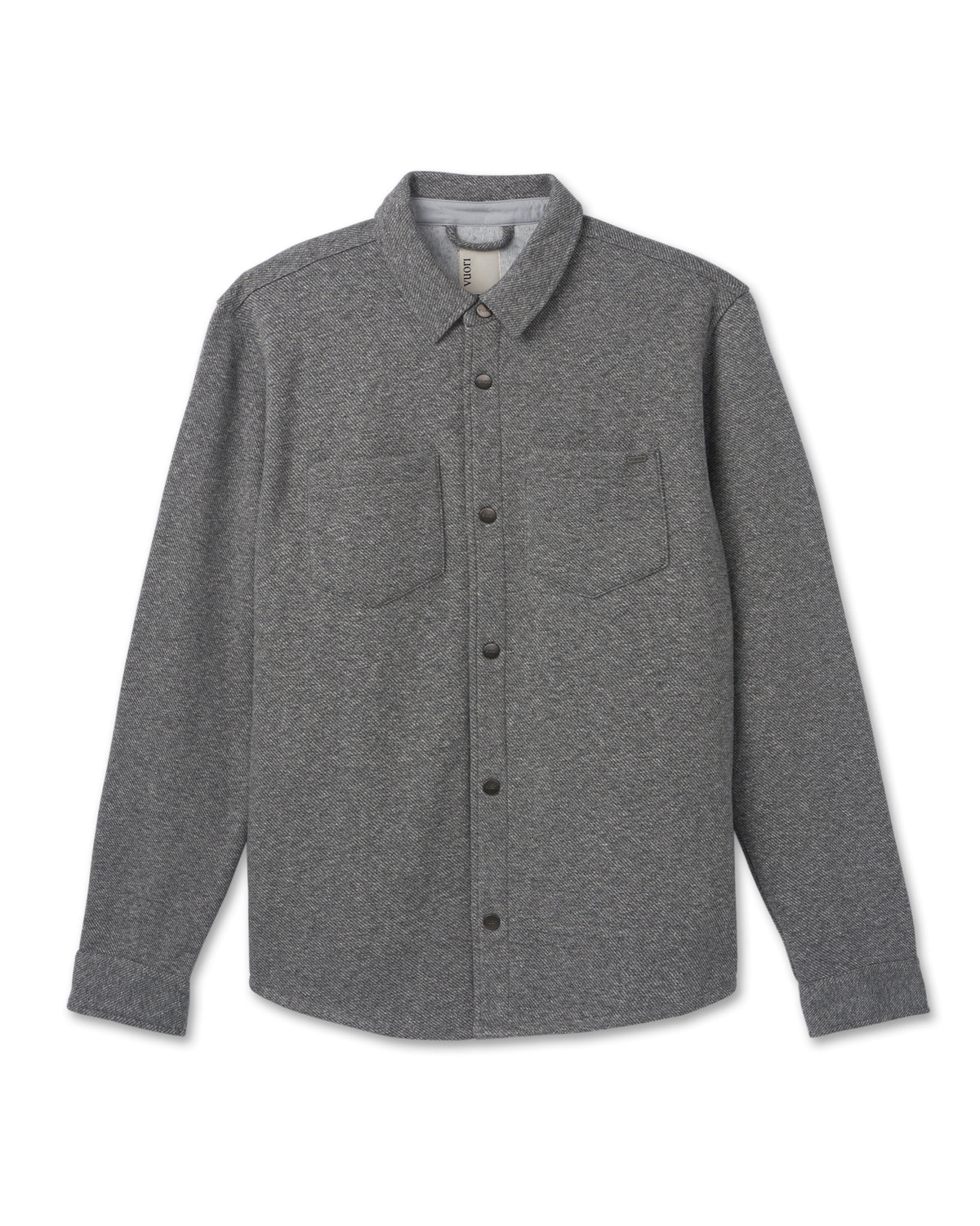 Del Mar Fleece Shirt Jacket Heather Grey Button Down | Vuori for sale - US 7848