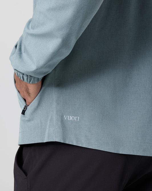 Venture Track Jacket Dusty Blue Linen Texture | Vuori discount - US 3955