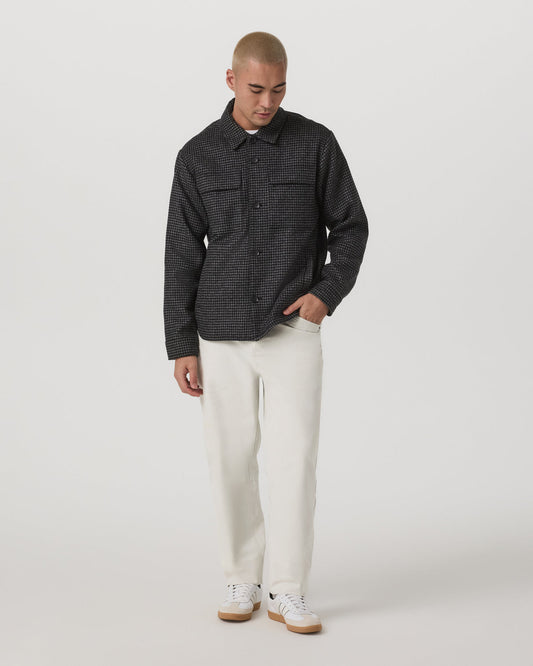 Ridge Natural Shirt Jacket Men's Grey Button-Up Jacket | Vuori onsale - US 4474