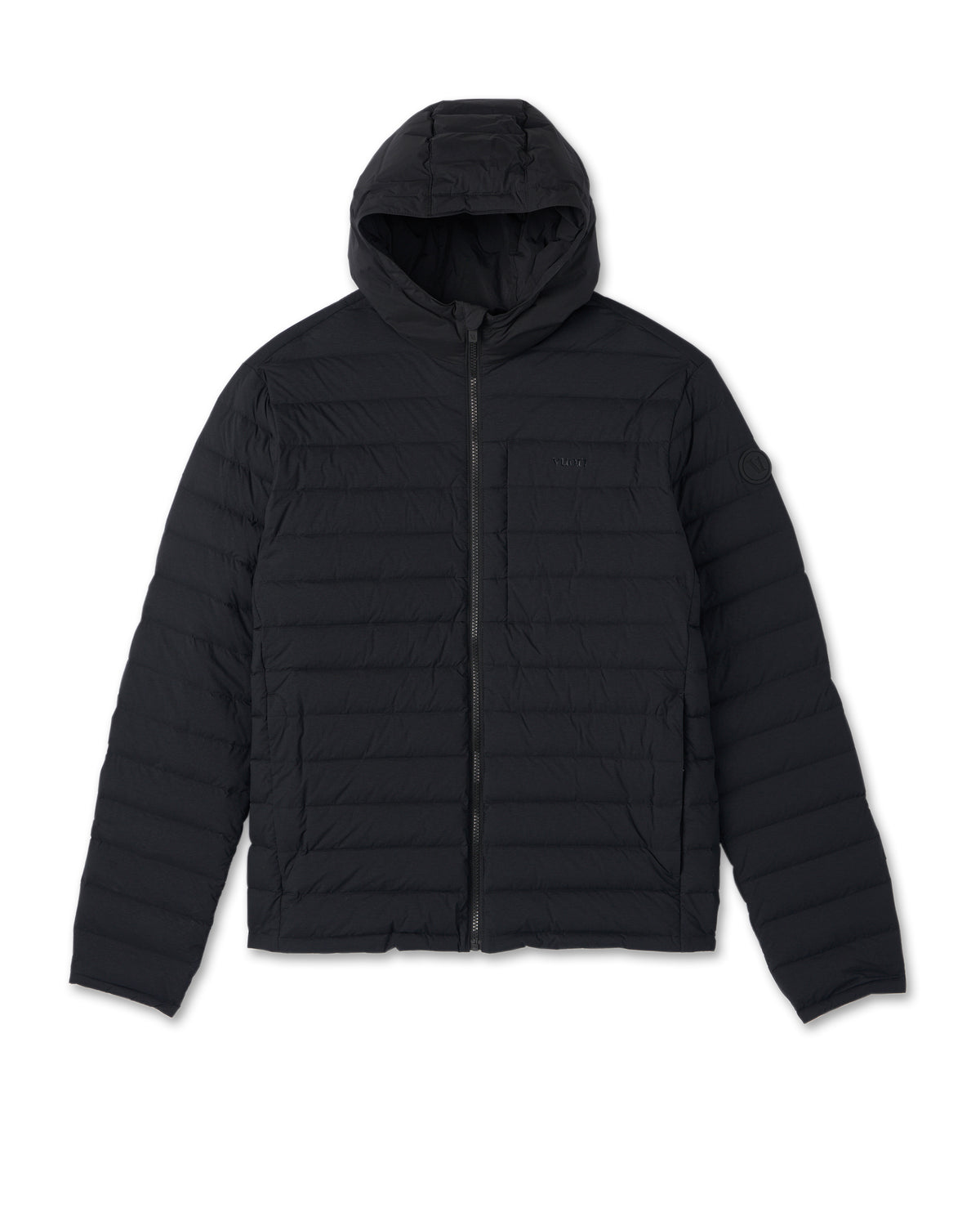 Steadfast Full Zip Hooded Jacket Black | Vuori sale - US 3541