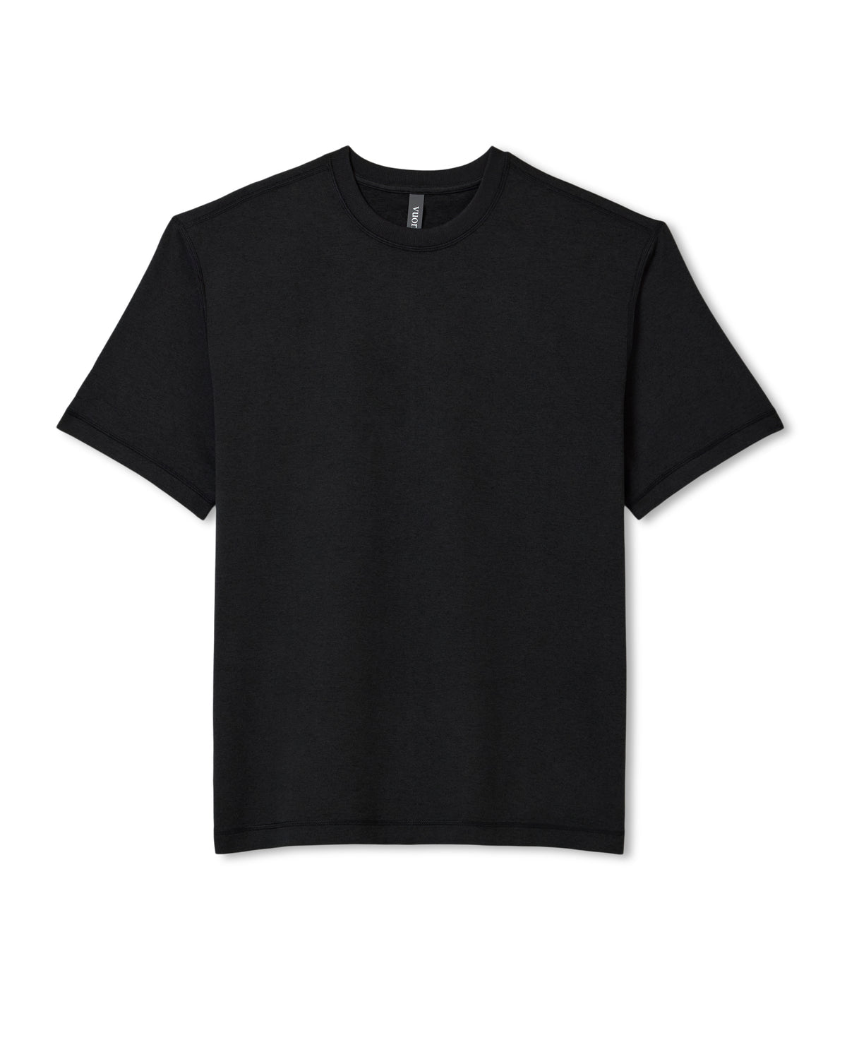 Men's Short Sleeve Ponto Tee - Relaxed Black Heather | Vuori outlet - US 4017